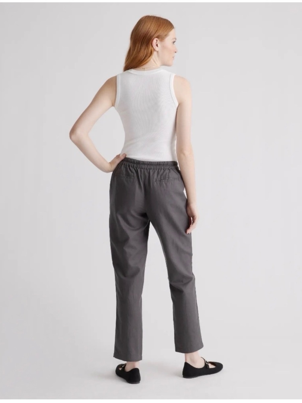QUINCE Cotton Linen Twill Straight Leg Pant - Picture 5 of 12
